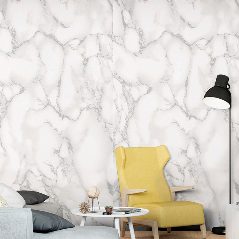 Painel de Mármore Vinílico Autocolante 3m x 1,20m Flexível