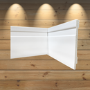 Kit 5 barras de Rodapé de Polietileno 1,80m + Cola de 1kg