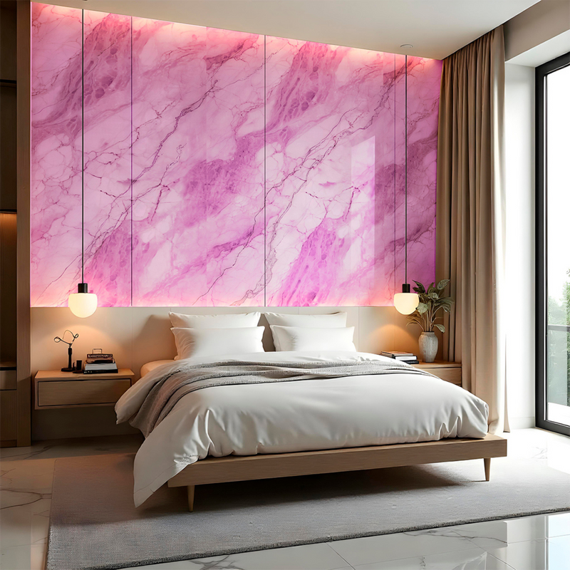 Painel de Mármore Vinílico Autocolante 3m x 1,20m Flexível