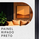 Painel Ripado WPC 2,90m x 15cm x 9mm Preto – Madeira Ecológica / 1, 5 ou 10 Peças