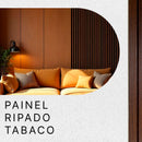 Kit Painel Ripado Tabaco 2,90m x 15cm x 9mm Madeira Ecológica WPC – Sofisticado Interno