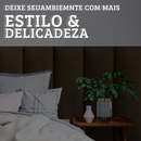 Cabeceira Modular Marrom Adesiva Estofada – Design Sofisticado e Instalação Sem Furos