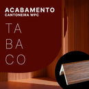 Acabamento Para Ripado WPC 96cm x 2,5cm x 2,5cm em L Kit Cantoneira