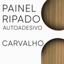 Painel Ripado Adesivo Amadeirado 3m x 40cm Para Parede