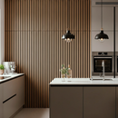 Painel Ripado Freijó - 2,90m Madeira Ecológica WPC – Sofisticado Interno