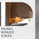 Painel Ripado WPC 2,90m x 15cm x 9mm Cinza – Madeira Ecológica / 1, 5 ou 10 Peças