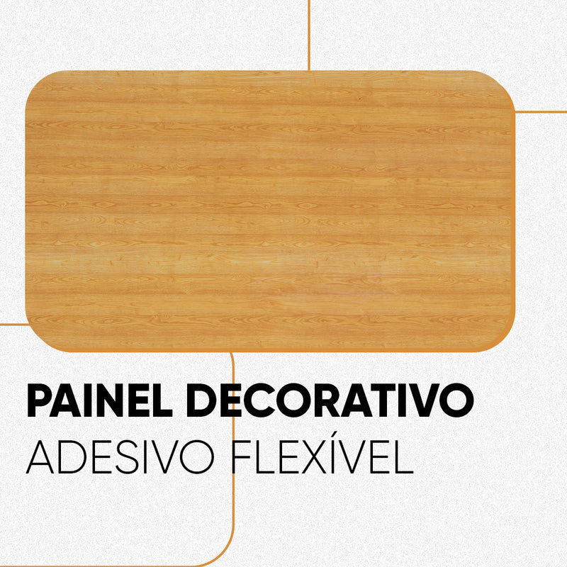 Placa Decorativo Vinílico Madeira Carvalho 3mx1,20m – Revestimento Autocolante
