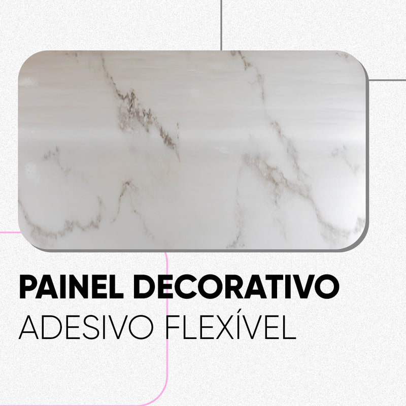 Placa de Mármore Vinílico Clássico 3mx1,20m – Revestimento Autocolante