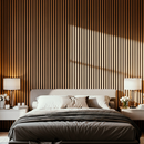 Painel Ripado Freijó - 2,90m Madeira Ecológica WPC – Sofisticado Interno