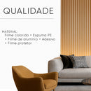 Ripado Adesivo Carvalho - Painel de 3m x 40cm Para Parede