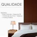 Painel Ripado Adesivo Amadeirado 3m x 40cm Para Parede