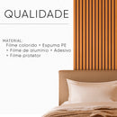 Painel Ripado Adesivo Amadeirado 3m x 40cm Para Parede