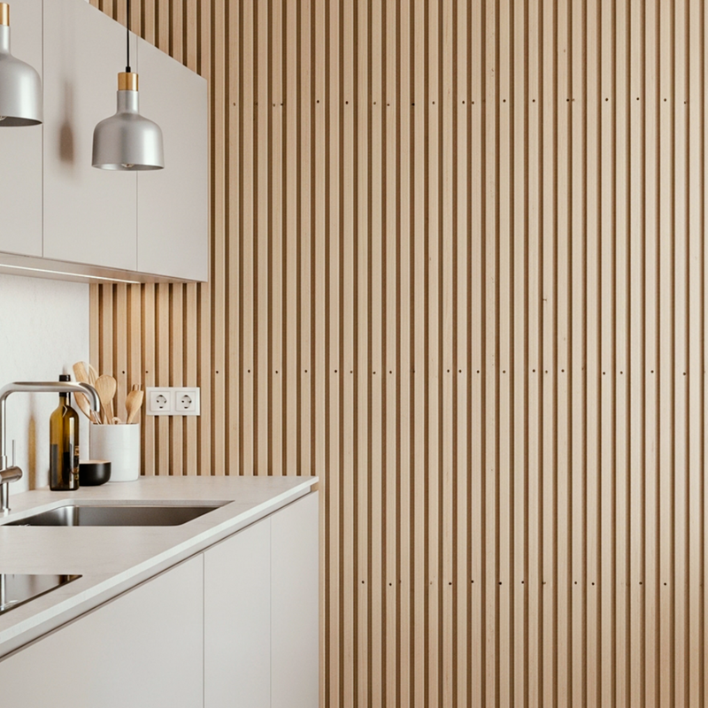 Painel Ripado Loft 2,90m x 25cm Madeira Ecológica WPC Sofisticado