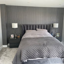 Painel Ripado Cinza - 2,90m Madeira Ecológica WPC – Sofisticado Interno