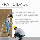 Painel Ripado Adesivo Amadeirado 3m x 40cm Para Parede