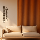 Painel Ripado Freijó 2,80m x 16cm Fibra de madeira WPC – Sofisticado Interno