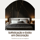 Painel Ripado Preto Gold - 2,90m Madeira Ecológica WPC – Sofisticado Interno