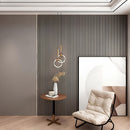 Painel Ripado Cinza - 2,90m Madeira Ecológica WPC – Sofisticado Interno