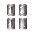 Kit 10 Clips - Presilha De Metal Para Painel Ripado Wpc