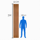 Painel Ripado Adesivo Amadeirado 3m x 40cm Para Parede