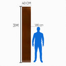 Painel Ripado Adesivo Amadeirado 3m x 40cm Para Parede