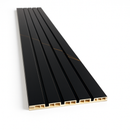 Painel Ripado Preto Gold - 2,90m Madeira Ecológica WPC – Sofisticado Interno