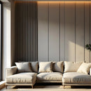 Painel Ripado WPC 2,90m x 15cm x 9mm Cinza – Madeira Ecológica / 1, 5 ou 10 Peças