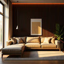 Kit Painel Ripado Tabaco 2,90m x 15cm x 9mm Madeira Ecológica WPC – Sofisticado Interno