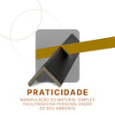 Acabamento Para Ripado WPC 96cm x 2,5cm x 2,5cm em L Kit Cantoneira