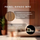 Kit Painel Ripado Freijó 2,90m x 15cm x 9mm Fibra de madeira WPC – Sofisticado Interno