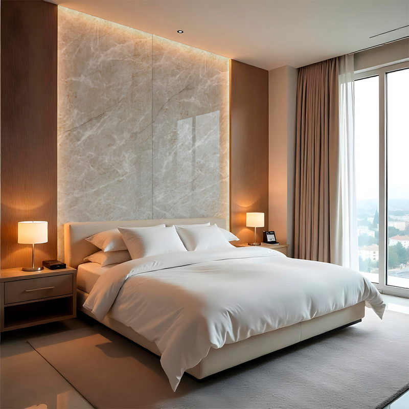 Painel de Mármore Vinílico Autocolante 3m x 1,20m Flexível