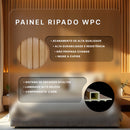 Kit 10 Painel Ripado fibra de madeira 96 x 16cm meia parede 23mm