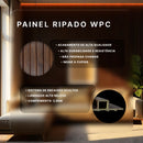 Kit Painel Ripado Tabaco 2,90m x 15cm x 9mm Madeira Ecológica WPC – Sofisticado Interno