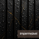 Painel Ripado Preto Gold - 2,90m Madeira Ecológica WPC – Sofisticado Interno