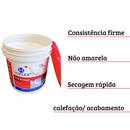 Kit 5 barras de Rodapé de Polietileno 1,80m + Cola de 1kg