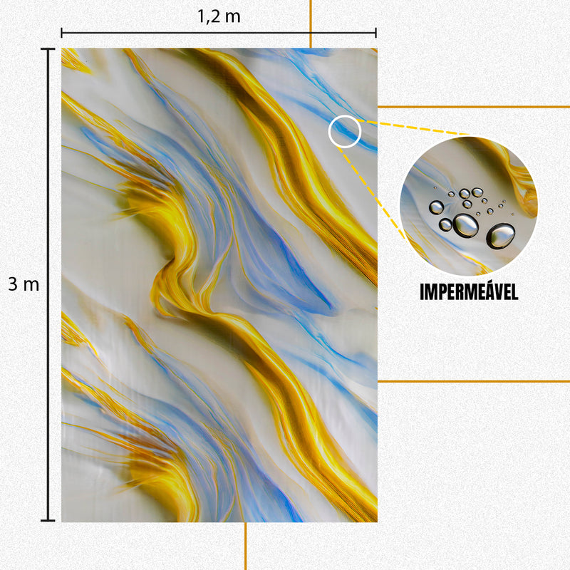 Placa Mármore Vinílico Imperial 3mx1,20m – Revestimento Autocolante