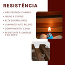Acabamento Para Ripado WPC 96cm x 2,5cm x 2,5cm em L Kit Cantoneira
