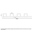 Kit Painel Ripado Tabaco 2,90m x 15cm x 9mm Madeira Ecológica WPC – Sofisticado Interno