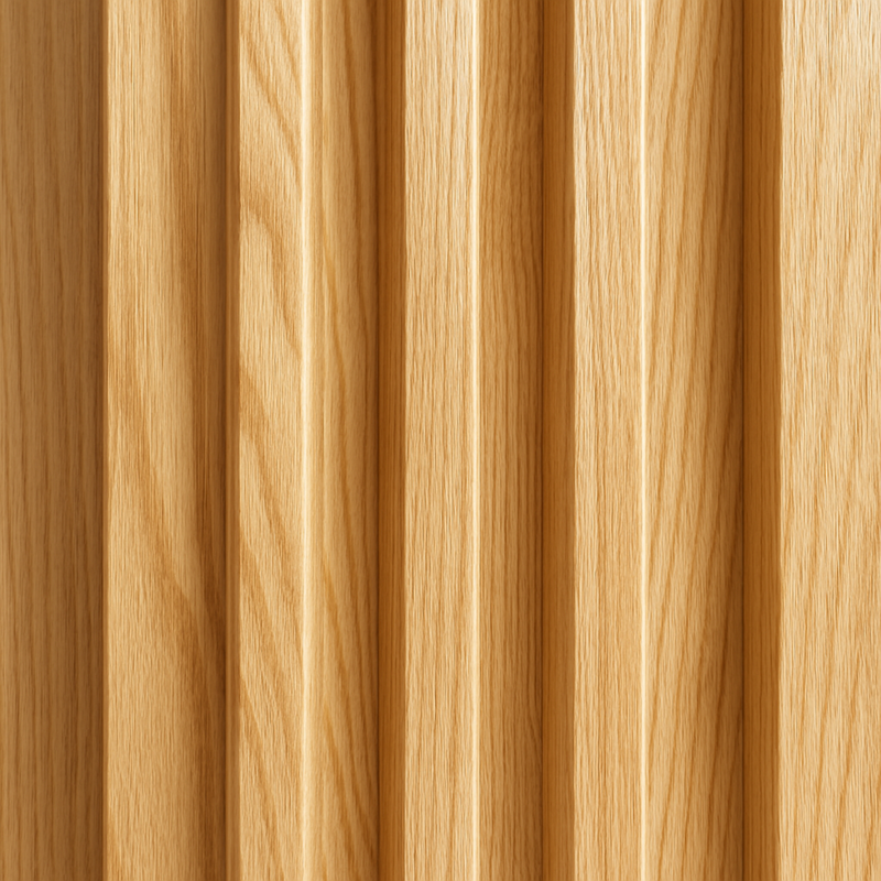 Painel Ripado Carvalho Natural- fibra de madeira WPC – Sofisticado Interno