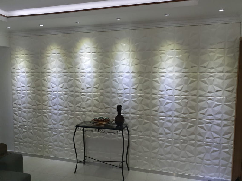 Painel 3D Diamante Espumado Autoadesivo – Isolante Térmico e Acústico Moderno