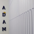 Placa 3D Ripado Autoadesiva – 50x50cm Revestimento Decorativo de Parede