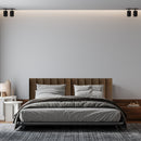 Cabeceira Modular Marrom Adesiva Estofada – Design Sofisticado e Instalação Sem Furos