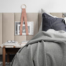 Cabeceira Modular Bege Adesiva Estofada – Design Sofisticado e Instalação Sem Furos