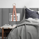 Cabeceira Modular Cinza Adesiva Estofada – Design Sofisticado e Instalação Sem Furos