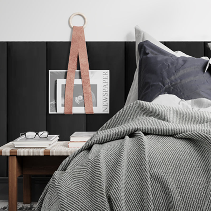 Cabeceira Modular Preto Adesiva Estofada – Design Sofisticado e Instalação Sem Furos