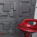 Placa 3D Cidades Autoadesiva – 50x50cm Revestimento Decorativo de Parede