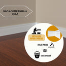 Kit 5 barras de Rodapé de Polietileno 1,80m + Cola de 1kg