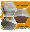 Kit 5 barras de Rodapé de Polietileno 1,80m + Cola de 1kg