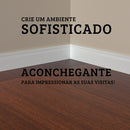 Kit 5 barras de Rodapé de Polietileno 1,80m + Cola de 1kg