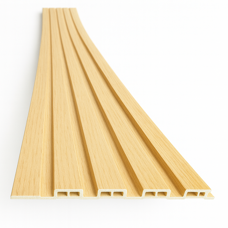 Painel Ripado Carvalho - 2,90m Madeira Ecológica WPC – Sofisticado Interno